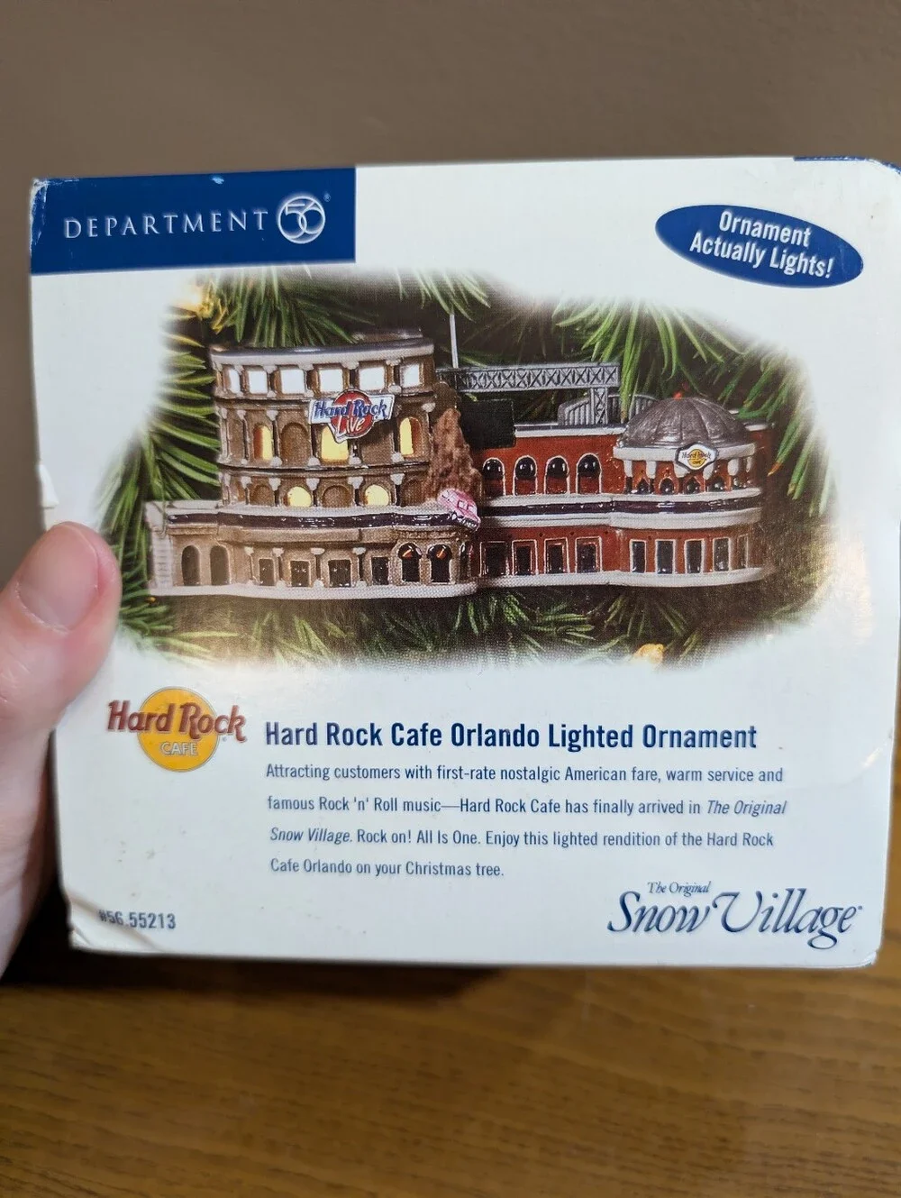 Department 56 Hard Rock Cafe Ornament